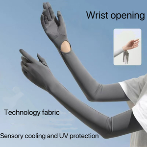 Women's Adult Summer Outdoor UV Protection Finger Long Gloves UPF50+ <b>Sunscreen</b> Touchable Screen Sleeve Quick Dry Breathable - Product Image 6