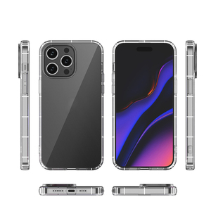 Fábrica al por mayor Clear Bumper Phone <span class=keywords><strong>case</strong></span> 1,2mm espesor <span class=keywords><strong>Transparente</strong></span> TPU Handyhulle schutzhulle para <span class=keywords><strong>iPhone</strong></span> 15 <span class=keywords><strong>pro</strong></span> <span class=keywords><strong>Max</strong></span> - Product Image 4