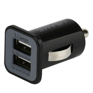 Bộ Chuyển Đổi Xe Hơi Mini 3.1A Ổ Cắm Sạc USB Điện Thoại Di Động Bộ Sạc Xe Hơi USB Kép Sạc Nhanh Cho Điện Thoại <span class=keywords><strong>iPhone</strong></span> Huawei HTC Samsung - Product Image 3