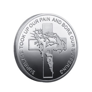 Иисус монеты позолоченные, серебряные, памятные значки, сувенирная монета, коллекционный подарок - Product Image 4