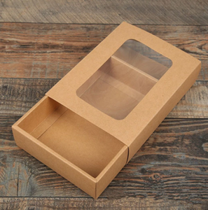 Custom Cookie Boxes Cookie Packing Box Custom Cookie Boxes Kraft Paper Gift Boxes Packaging Box With Clear Window