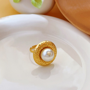 Fashion Round Pearl Pendant <b>Necklace</b>. 18K Gold Stainless Steel <b>Necklace</b> for Wholesale Charm Pearl <b>Necklace</b> for Gift - Product Image 5