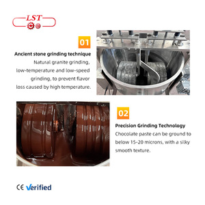 Lst New Hot Bán 10L/25L/60L/100L sô cô la melanger ca cao ngòi mài máy để bán - Product Image 6