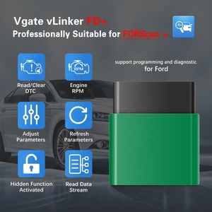 VGATE vlinker FD + blue-răng 4.0 chế độ kép OBD2 xe chẩn đoán công cụ quét OBDII xe máy quét ELM327 forscan cho IOS Android - Product Image 4