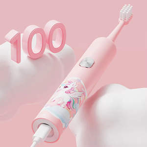 Nouvelle brosse à dents électrique sonique rechargeable pour adultes avec petit embout souple, étanche IPX7, motif dessin animé - Product Image 6