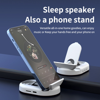 Appareil de santé intelligent multifonctionnel Conduction osseuse Support de téléphone à bruit blanc Compatibilité BT5.3 Carte TF Support pour le bureau et le sommeil
