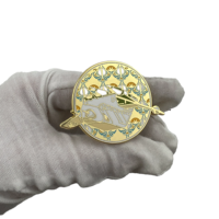 Épinglette en émail personnalisée avec motif animal, badge métallique sur mesure, broche avec logo personnalisé pour vêtements, chapeaux et accessoires