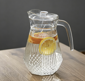 <span class=keywords><strong>En</strong></span> gros, Ensemble de pichets et de carafes <span class=keywords><strong>en</strong></span> <span class=keywords><strong>verre</strong></span> pour <span class=keywords><strong>eau</strong></span> froide et thé, avec tasses, pour la maison, les fêtes, les hôtels et les restaurants - Product Image 1