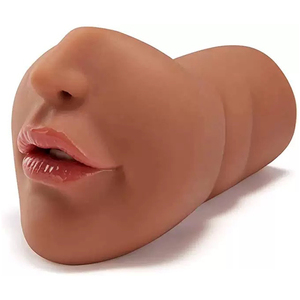 Großhandel 3-in-1 Taschenvagina Sexpuppen Männliche Masturbatoren Realistische <span class=keywords><strong>Vagina</strong></span> Mund Anal Taschenvagina Mini-Vibrator - Product Image 6