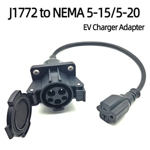 220V J1772 Type1 ซ็อกเก็ต NEMA <span class=keywords><strong>5</strong></span>-15/<span class=keywords><strong>5</strong></span>-20 EV อะแดปเตอร์ชาร์จ 0.5M สําหรับ E-Bike/สกู๊ตเตอร์/<span class=keywords><strong>ล้อ</strong></span> - Product Image 2