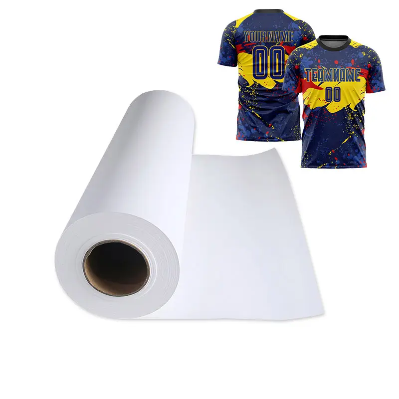 Warmteoverdracht Papier Directe Fabriekslevering Witte Jersey Hoge Snelheid Voor Sublimatie Afdrukken Textiel Toepassing