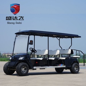 Carrito de Golf Eléctrico Sheng Dafei de 6 Plazas, Batería de 48v/72v, Alcance de 80-100 km, para Visitas Turísticas en Zonas Panorámicas - Product Image 3