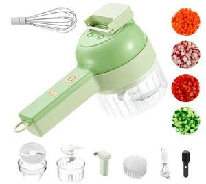 Coupe-<span class=keywords><strong>légumes</strong></span> <span class=keywords><strong>électrique</strong></span> multifonctionnel <span class=keywords><strong>pour</strong></span> la maison et la cuisine bon marché hachoir broyeur d'ail outils gadgets de cuisine intelligents - Product Image 2