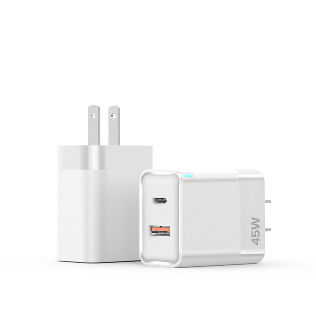 New 45W A+C Type USB-C Fast Charger for iPhone 14 13 12 PRO MAX 11 Portable Mobile Phone Wall Adapter EU US UK Plug USBC