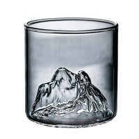 Verre à whisky moderne et minimaliste en borosilicate de qualité supérieure – Design Glacial pour bar à domicile