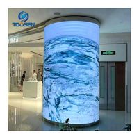 Pantalla LED Curva de Resolución 4K a Precio de Fábrica, Ultra Delgada, con Enfriamiento Eficaz, Flexible, para Diseño de Interiores