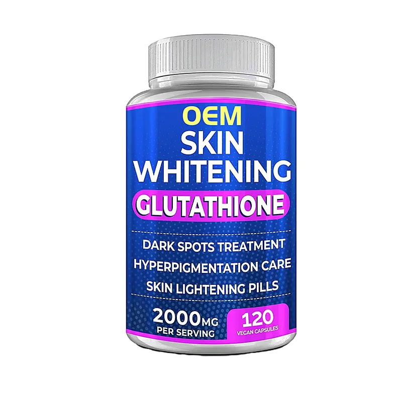 Vente chaude L-glutathion 5000 G Halal Soft Gel Capsule 5000Mg Care Set Pilule Peau L-glutathion Blanchiment Tablette