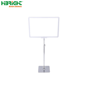 Support de panneau sur socle réglable pour affichage de supermarché pour la présentation d'affiches dans les environnements d'entreposage et de vente au détail - Product Image 6