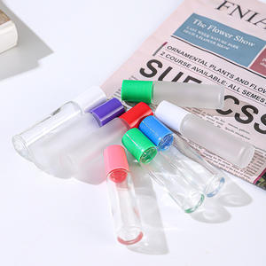 Botella de Roll-on de Aceite Esencial Recargable de 10 ml, Transparente y Esmerilada, con Logotipo Personalizado, para <span class=keywords><strong>el</strong></span> Cuidado de la Piel, Suero y Uso Cosmético - Product Image 4