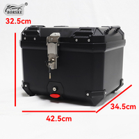 Vente en gros PP 45L Boîte de rangement universelle pour moto Boîte de rangement arrière pour moto Boîte supérieure pour moto