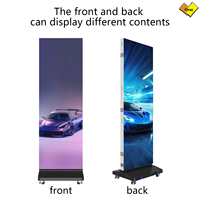 Écran publicitaire LED pliable triple Qray pour lancement de produits, expositions et événements marketing