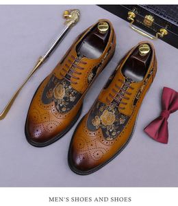 ASTON M.JAZZ – Nouveauté de luxe pour hommes et femmes, chaussures de bureau en cuir haut de gamme à lacets et bout carré, style tatoué, par le créateur de la marque - Product Image 4