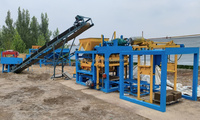 Machine à blocs automatique QT4-25, machine à fabriquer des briques en béton avec presse vibrante pour blocs creux, pleins, pavés et blocs emboîtables