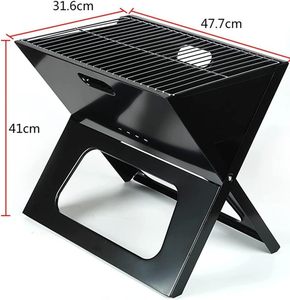 Parrilla de Carbón Plegable Extra Grande Tipo X para Exteriores, de Lujo, Resistente, con Acabado de Recubrimiento en Polvo, Imprescindible para Barbacoas - Product Image 2