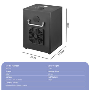 600W Machine à étincelles froides Machine de feux d'artifice froids de <span class=keywords><strong>mariage</strong></span> pour fête Disco Show 360 accessoires de cabine <span class=keywords><strong>photo</strong></span> - Product Image 3