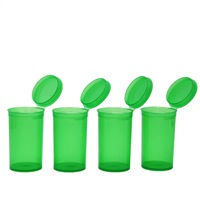 Contenants en plastique à couvercle articulé à pression, flacons 6DR 13DR 19DR 30DR 60DR 90DR