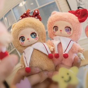 Ornements faits à la main jouets à la mode jouer comme cadeau bébé trois <span class=keywords><strong>lila</strong></span> point chat deuxième génération boîte aveugle en peluche - Product Image 4