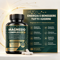 Capsules de magnésium complexe 12-en-1 à marque privée, magnésium à absorption élevée avec supplément de complexe de vitamines B