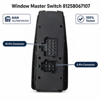 Interruptor Maestro de Control de Ventanas Eléctricas 81258067107 81258067080 para Panel de Puerta de Camión MAN TGM TGX TGS TGL