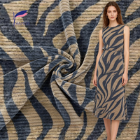 Coton 8 velours côtelé imprimé tigre tissu à la mode chaud coupe-vent résistant aux taches Anti-pilule pour Textiles de maison garçons filles chemises