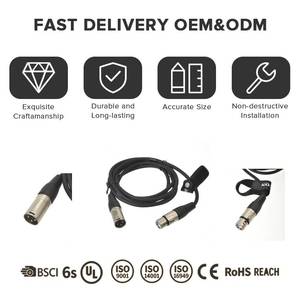 Fiação de Dados Blindada à Prova d'Água com Par Trançado e Conectores RJ45 e Circulares para Áudio de Rede Industrial - Product Image 4