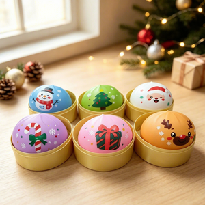 Juguete Blandito de Navidad al por Mayor, Juguete Sensorial Antiestrés de TPR, Pelota Antiestrés, Juguete Sensorial Fidget, Caja Sorpresa de Papá Noel y Muñeco de Nieve - Product Image 4