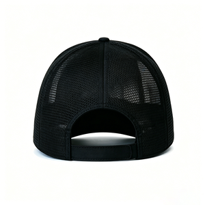 Casquette Trucker en Maille Noire Personnalisée avec Logo ACE, Visière Courbe, 5 Panneaux, Unisexe, Polyester, Partie Avant en Maille Respirante, Dos Ajustable - Product Image 2
