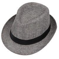 TOPI JAHITAN RUMPUT MATAHARI MODEL TRILBY FEDORA UNTUK PRIA & WANITA