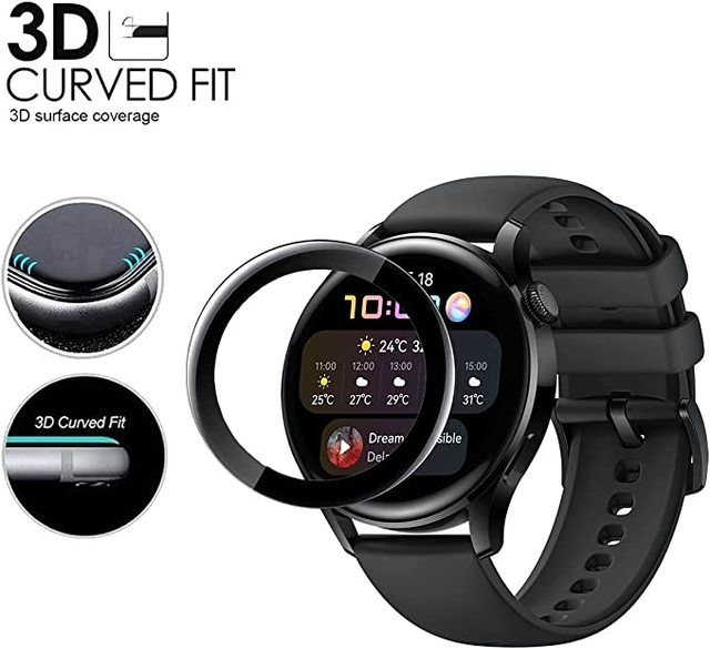 Screen Protector Film for Honor Magic 2 42mm 46mm ES Band 6 7 Watch 4 GS3 Smartwatch 3D Full Coverage Screen Coverage Screen