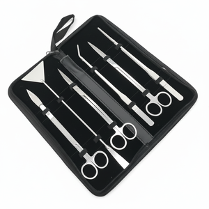 Kit de herramientas Aquascape para acuario, herramientas manuales de 5 piezas de acero inoxidable para plantas acuáticas, raspador largo para pecera con bolsa de lona - Product Image 1