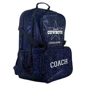 <strong>Navy</strong> Blue Cheer <strong>Backpacks</strong> All Star Cheerleading Deep Bule <strong>Backpack</strong> Custom Cheer logo Cheer Drak Blue Bag Girl Bags - Product Image 3