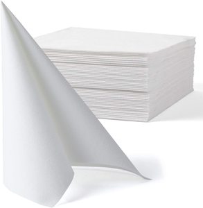 Serviettes jetables en lin <span class=keywords><strong>bleu</strong></span> <span class=keywords><strong>marine</strong></span> 100 pièces Serviettes d'invité absorbantes 1 pli Serviettes de table de style sac - Product Image 6