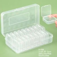 YUZMEI Boîtes de rangement transparentes pour bijoux, ensembles de conteneurs en plastique pour perles, étuis de rangement pour diamants artisanaux, organisateur de cosmétiques en gros
