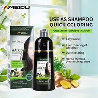 OEM Haarfarbe MEIDU 5 Minuten Black Dye Shampoo Farbe Private Label Permanent Fast Black Hair Shampoo in Haar färbemitteln