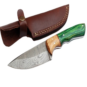 Couteau de chasse et d'abattage industriel en acier Damas de 8 pouces avec bolster personnalisé, qualité OEM (Smk1363), garantie de 3 ans - Product Image 1