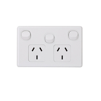 Fournisseur de prises et interrupteurs pour bâtiments commerciaux en Australie, interrupteur et prise murale Slimline 10A