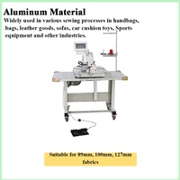 Máquina de coser automática para bolsillos de lamas de persianas verticales, compatibilidad con múltiples tamaños, selección inteligente de patrones para coser telas de persianas