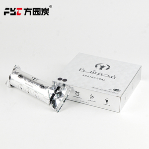 <span class=keywords><strong>Charbon</strong></span> à chicha en bois de fruit, forme ronde 33 mm, allumage rapide, temps de combustion 45-70 min, >85% de carbone, <span class=keywords><strong>noir</strong></span> naturel, pour bar à chicha - Product Image 4