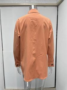 Nouveau cardigan polo printemps/été à boutonnage simple, chemise décontractée à manches longues et épaules tombantes - Product Image 5