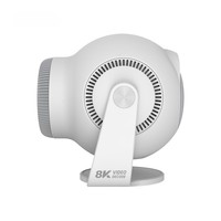 Mini Proyector de Fútbol Android 14 Inteligente con Decodificación de Video 8K, Proyector Inteligente Android Portátil Redondo de 450ANSI, Proyector de Cine en Casa